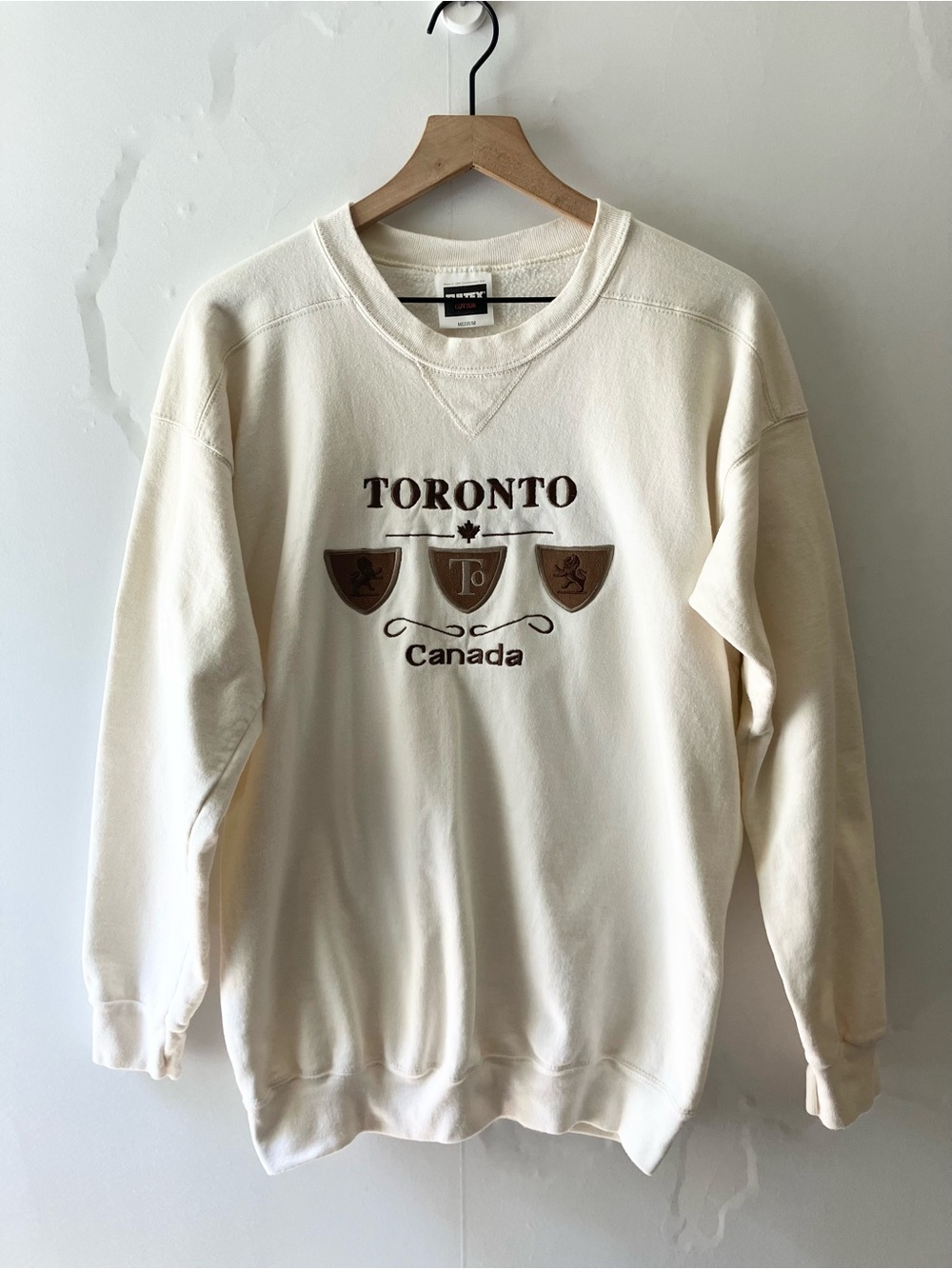 TULTEX Vintage Embroidered Toronto Canada Crewneck Sweatshirt